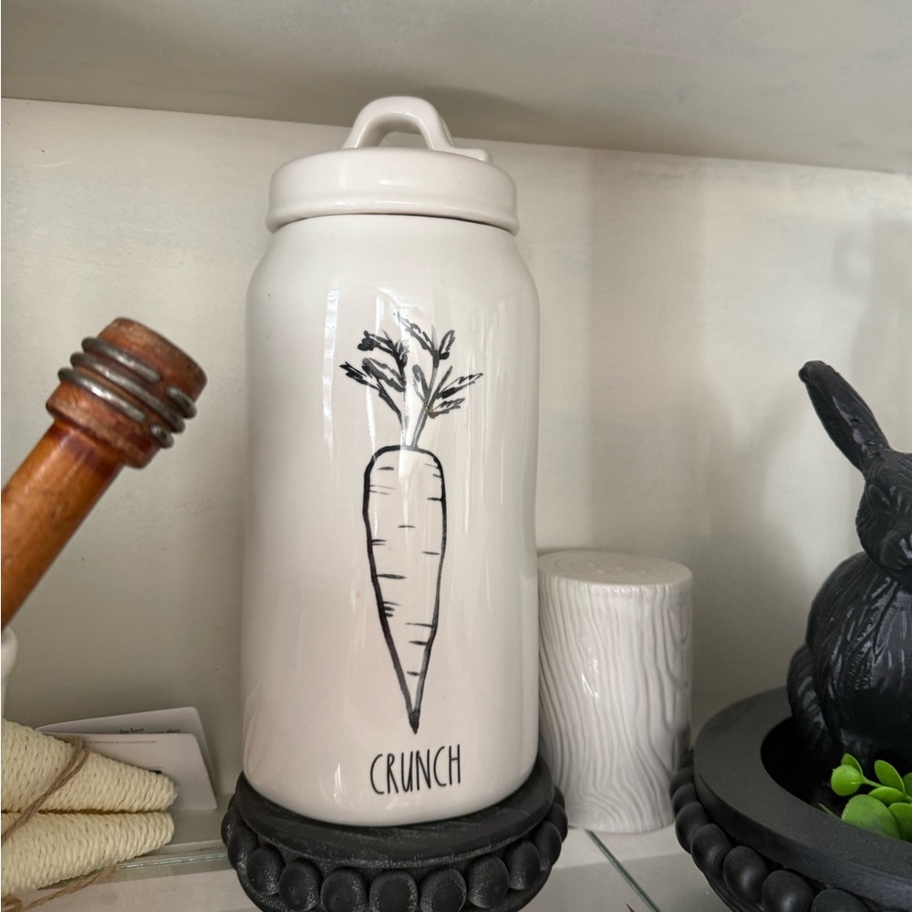 White Ceramic Crunch Jar